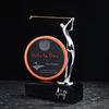 Noble High Quality K9 Crystal With 3D Laser Business Gift Sports Awards Custom Bespoke Logo Golf A Hole in One Trophy Hand Craft