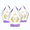 Noble Personalized High Quality Crystal Block Award Custom Engraving Crystal Diamond Trophy