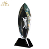 Noble High Quality K9 Crystal With 3D Laser Business Gift Sports Awards Custom Bespoke Logo Golf A Hole in One Trophy Hand Craft