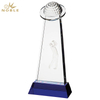 Noble Manufacturer Golf Ball Crystal Glass Sports Gift Customized Personalized Bespoke Logo Golf Trophy Award Hand Craft