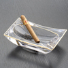 Noble Optical Crystal Award Custom Logo Business Office Gift Ashtray Hand Craft