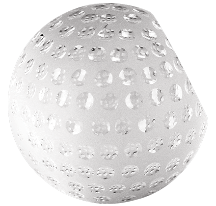 Noble Crystal Glass Golf Ball Custom Logo Golf Trophy Award