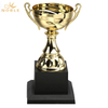 New Design Custom Printing Metal Sports Cup Trophy with Black Base 