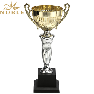 Shiny Gold Silver Metal Champion Cup Trophy 