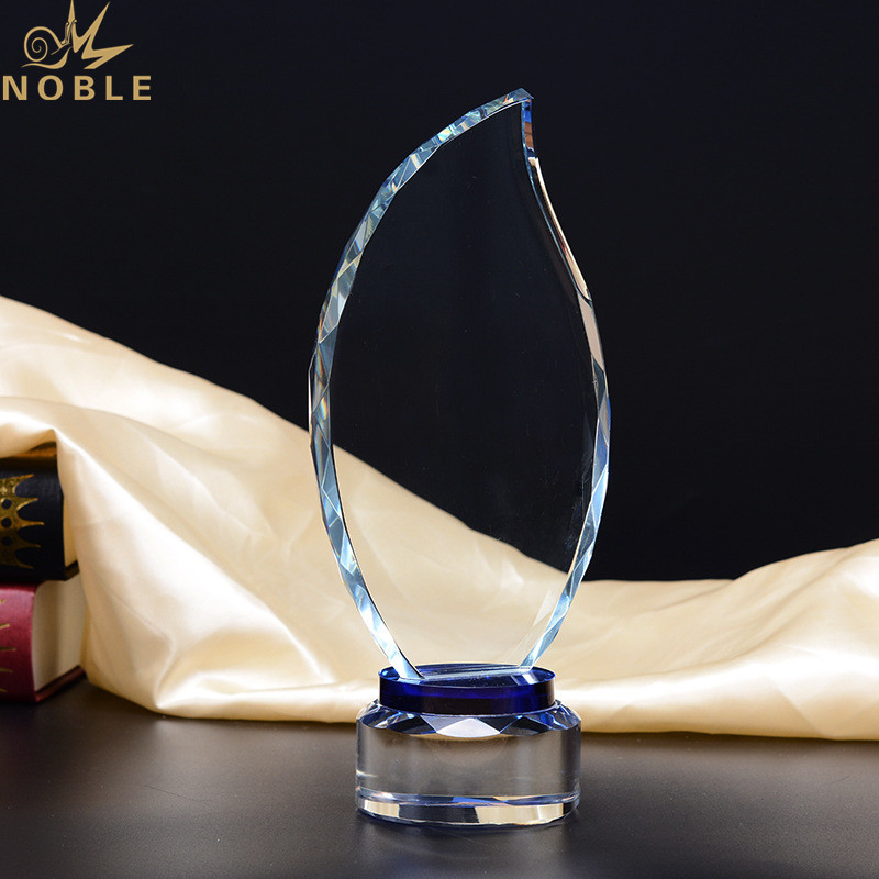 Free Engraving Custom Crystal Flame Trophy