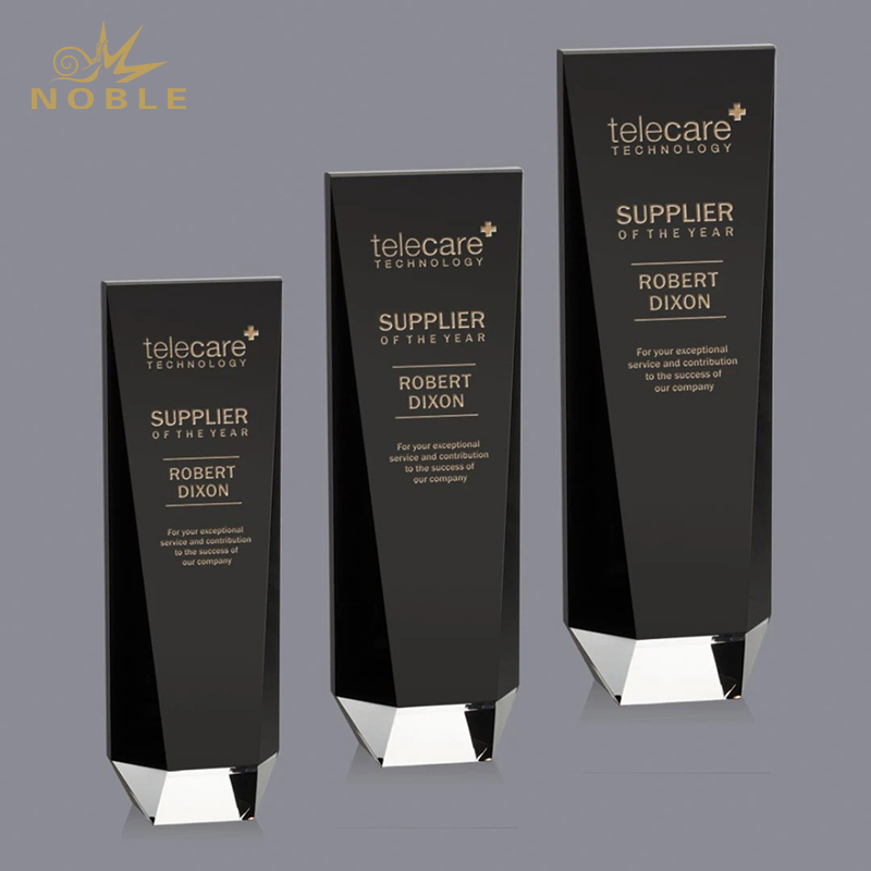 Excellent New Design Edenbrook Award Custom Black Crystal Obelisk Trophy