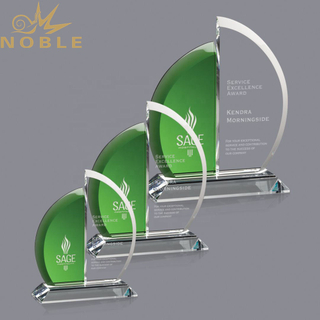 Unique New Design Custom Engraving Crystal Plaque Trophy