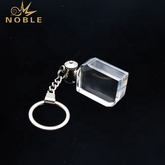 Custom 3d Laser Engraving Blank Crystal Keychain