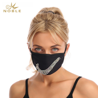 Hot Selling Masquerade Fashion Rhinestone Crystal Bling Face Party Mask for Women