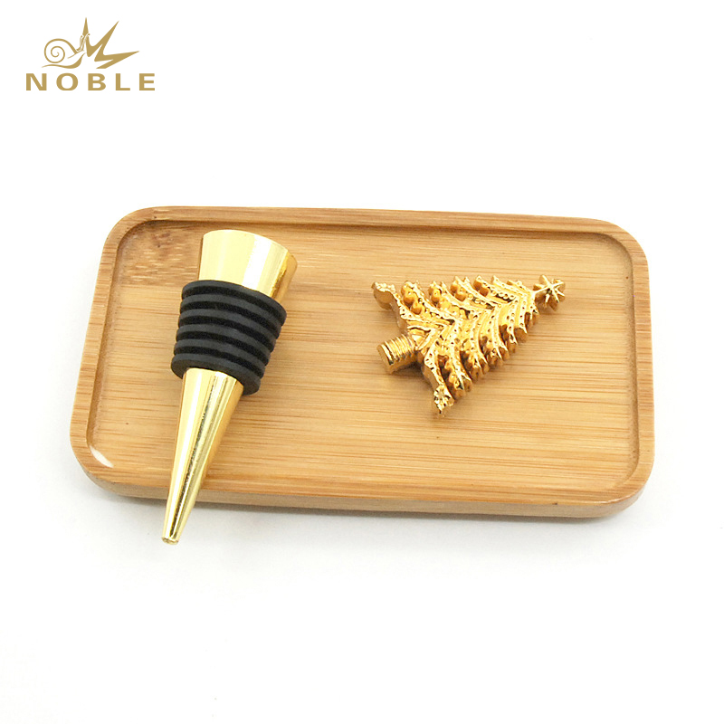 Zinc Alloy Christmas Tree Shape Wine Bottle Stopper Return Gift for Hot on Amazon 