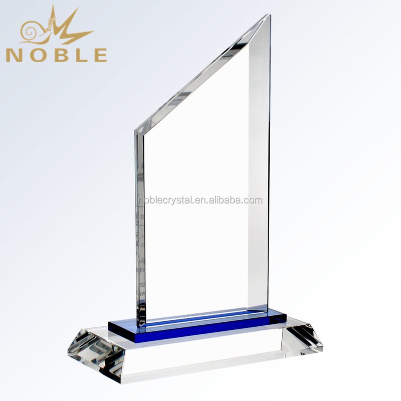 Peak Shape Crystal Plaques Customized Trophy