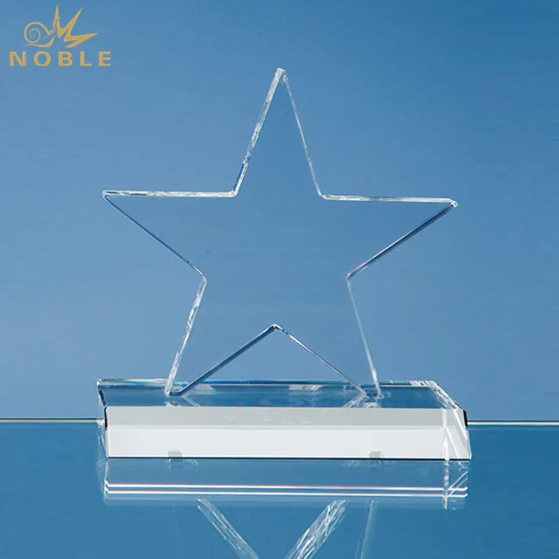 Noble Custom Crystal Bowling Trophy Crystal Star Award