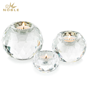 Best Selling Crystal Votive Candle Holder with Diamond Cutting
