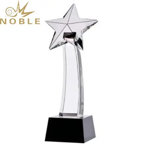 Noble K9 Optical Crystal Star Award Customized Logo For Awards Crystal