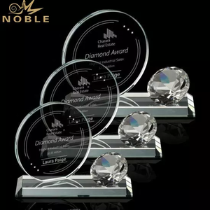  High Quality New Design Custom Diamond Crystal Trophy Award