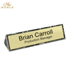 Noble Marble With Metal Name Plate With Custom Bespoke Logo Promotional Business Gift Office Desk Decoration Hand Craft