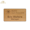 Noble Wooden Name Plate With Laser Custom Logo Promotional Business Gift Office Desk Decoration Hand Craft