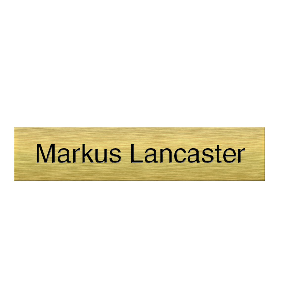 Noble Brushed Aluminum Name Plate With Custom Bespoke Photo Logo Promotional Business Gift Office Desk Decoration Hand Craft