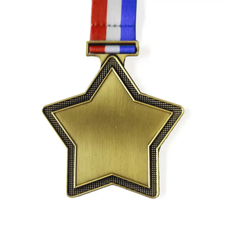 New Design Metal Blank Medal Metal Star Medal Custom Metal Insert Medal