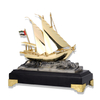 High Quality Customized Gold Metal UAE Ship Business Gift Custom Logo Achievement Trophy Awards Souvenir