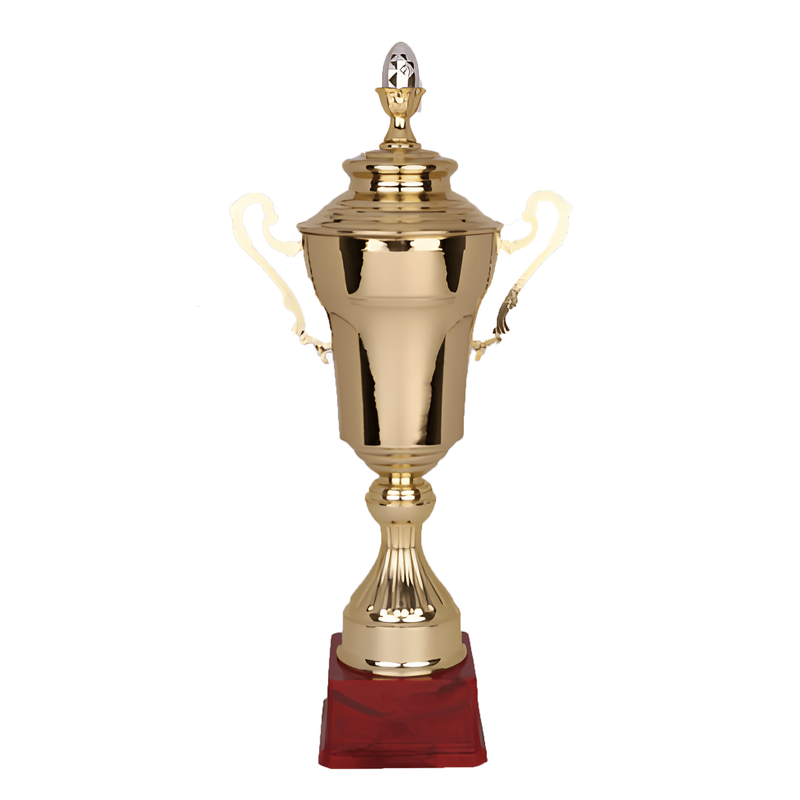 2024 New Design Different Size Custom Made Marble Base Sports Golf Soccer Basketball Marathon Custom Logo Gold Metal Trophy Cup 