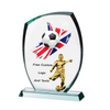 Noble Manufacturer Wholesale Glass Plaque With Custom Printing Logo UK Gift Personalized Sports Soccer Trophy Award Hand Crafts