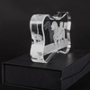 Noble Manufacturer Wholesale UK Gift Personalized Pet Crystal Glass Dog Souvenir Plaque Hanger