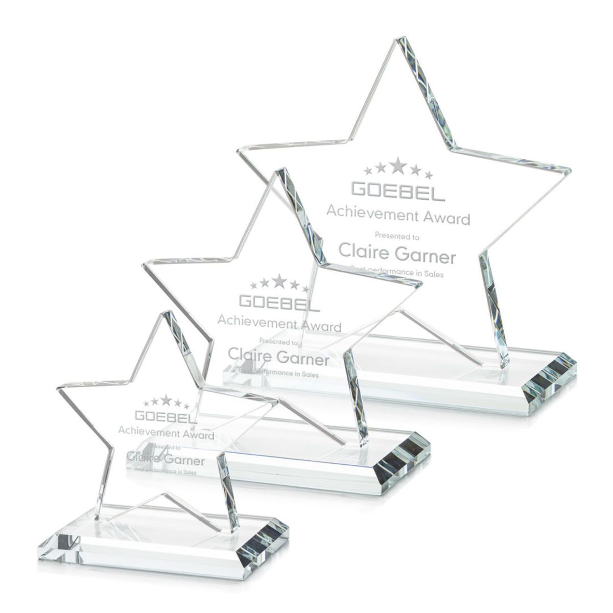 Noble Wholesale Cheap Different Color Options Outdoor Sports Business Gift Custom Personalized Logo Glass Trophy Award Plaque