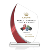 Noble Wholesale Cheap Different Color Options Outdoor Sports Business Gift Custom Personalized Logo Glass Trophy Award Plaque