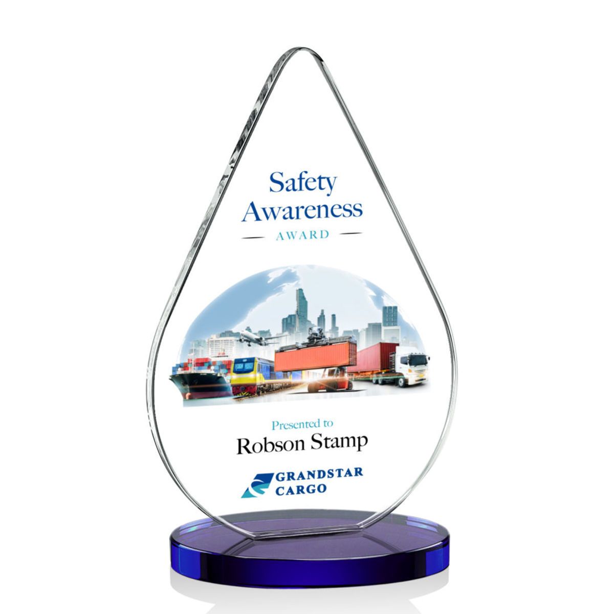 Noble Wholesale Cheap Different Color Options Outdoor Sports Business Gift Custom Personalized Logo Glass Trophy Award Plaque
