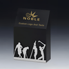 Noble High Quality K9 Crystal Business Gift Sports Awards Custom Bespoke Logo Golf A Hole in One Trophy Hand Craft