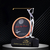 Noble High Quality K9 Crystal With 3D Laser Business Gift Sports Awards Custom Bespoke Logo Golf A Hole in One Trophy Hand Craft