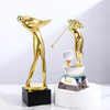 Noble High Quality Gold Metal Golf With Crystal Base Business Gift Sports Awards Custom Bespoke Logo Golf A Hole in One Trophy