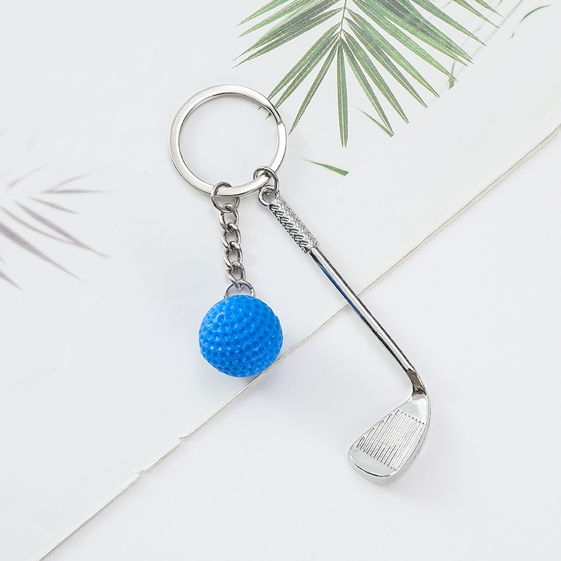 Noble High Quality Business Gift Sports Awards Custom Bespoke Logo Golf A Hole in One Trophy key Chain