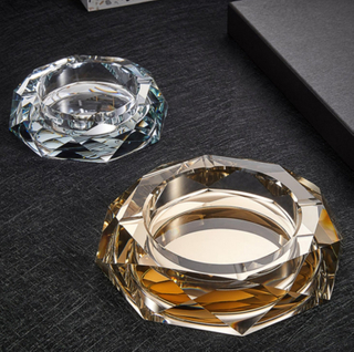 Noble Optical Crystal Award Trophy Award Custom Logo Business Office Gift Ashtray Hand Craft