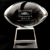 Custom Made 3D Laser American Football Crystal Trophy NFL Trophy Award