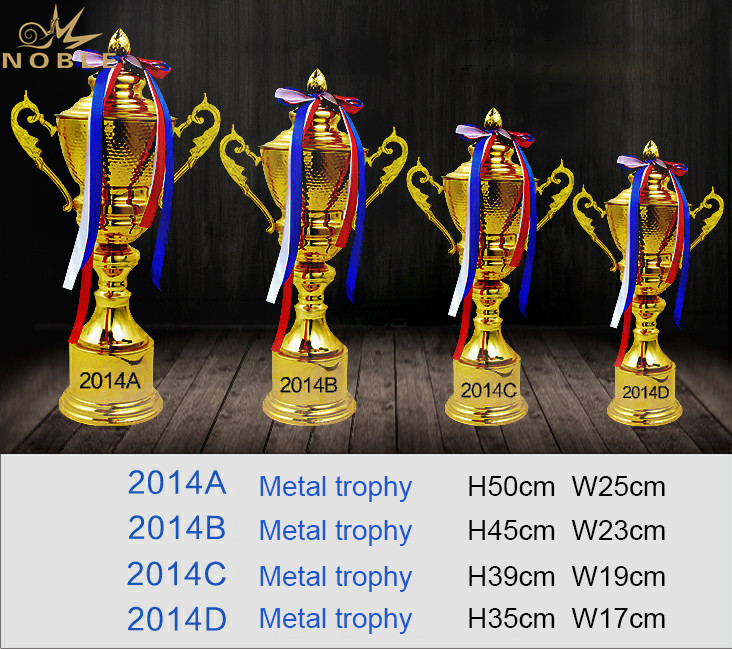 Four Sizes Available Shiny Gold Plating Custom Music Competition Trophy