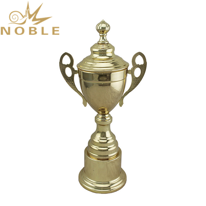 Noble New Design Metal Sports Netball Trophy with Lid