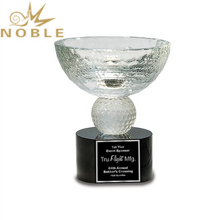 New Design High Quality Custom Crystal Golf Bowl Trophy
