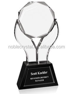 Noble New Design Custom Crystal Sunflower Trophy Award As Business Souvenir Gift