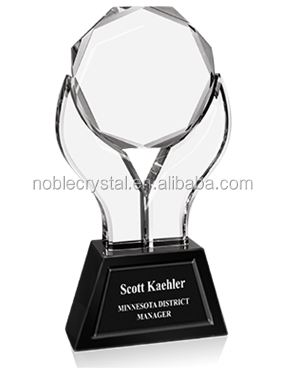 Noble New Design Custom Crystal Sunflower Trophy Award As Business Souvenir Gift