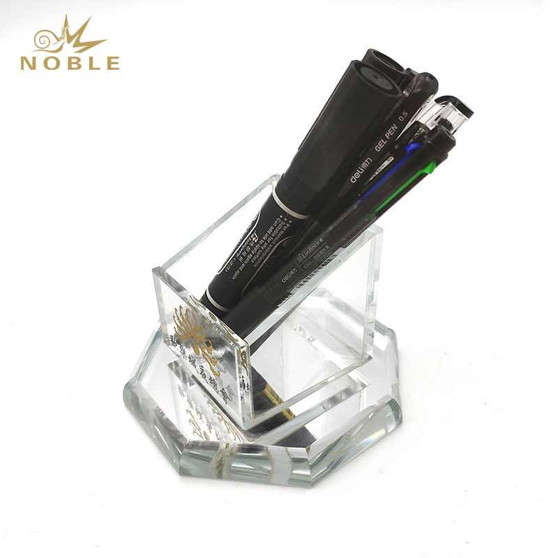 Popular Best Selling Custom Crystal Pen Holder with Your Logo Engraved