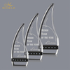 Spectacular Curved Optical Crystal award with sparkling Optical Diamonds