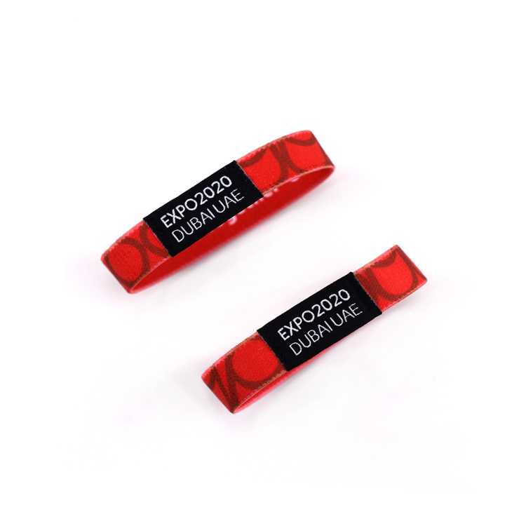 Best Selling Expo 2020 Dubai UAE Souvenir Gifts High Quality Custom Souvenir Embroidery Wristband