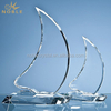 Nautical Theme Custom Crystal Sailing Boat Trophy