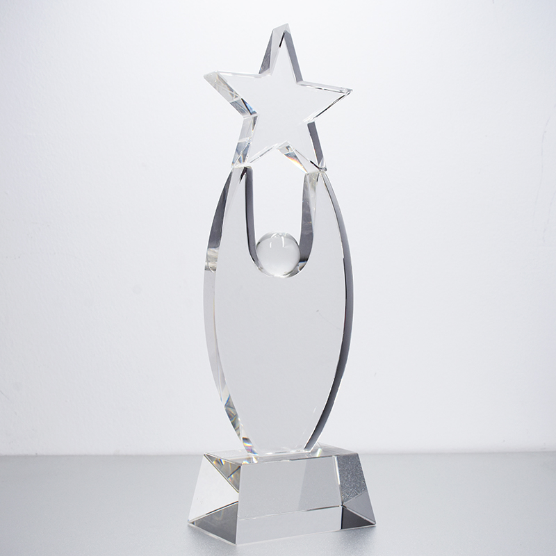 Custom Classic Crystal Star Trophy Blank Crystal Trophy