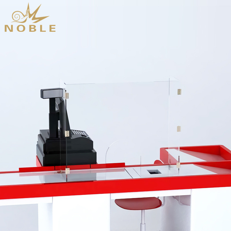 Custom Protective Sneeze Guards Portable Acrylic Plexiglass Freestanding Shield For Offices And Stores