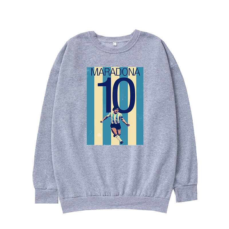 Custom Printing Diego Maradona Blank Pullover Sweatshirt for Pray for Maradona