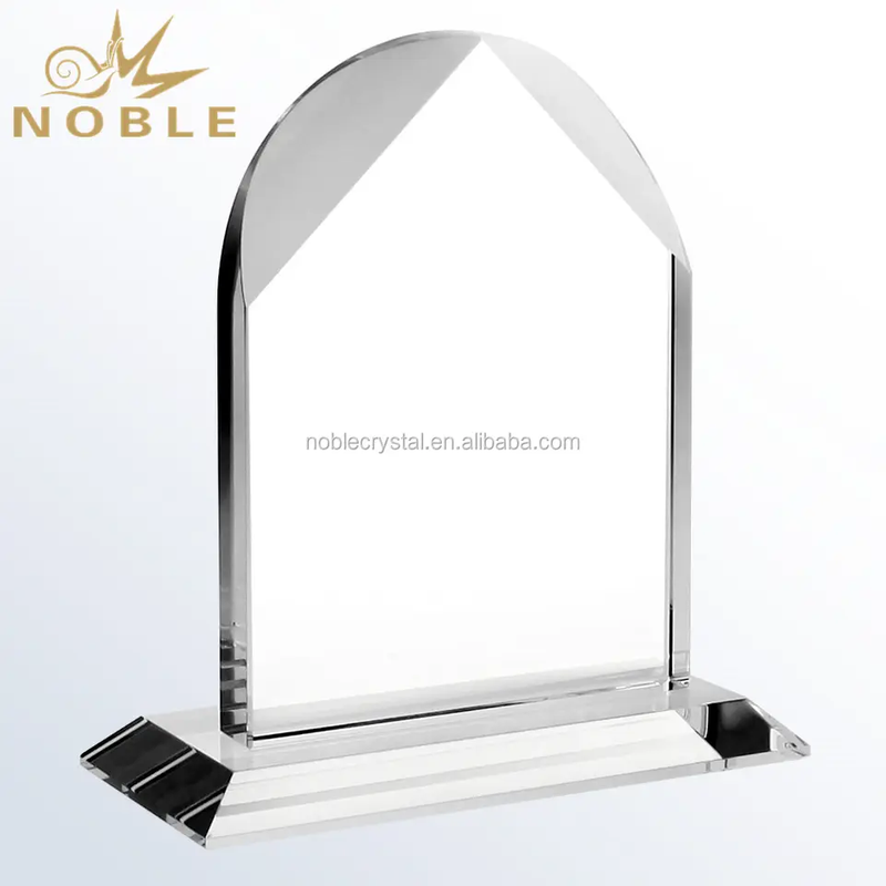 Free Engraving Customized Arched Crystal Blank Trophy Plaques