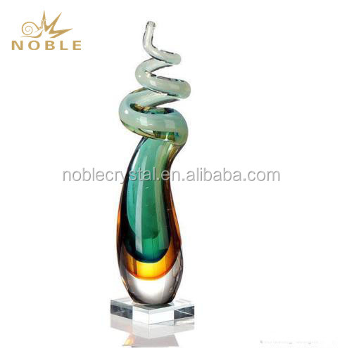 Design Gifts Favor Hand Blown Custom Art Glass Trophy Award